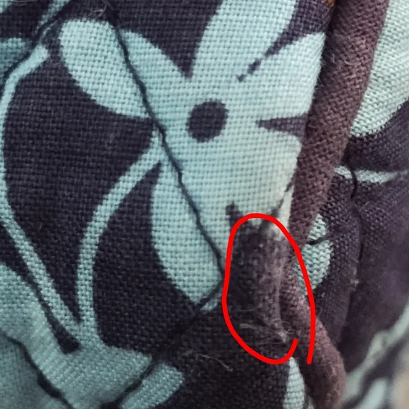 Vera Bradley Blue Floral Small Cosmetic Bag - Picture 8 of 15